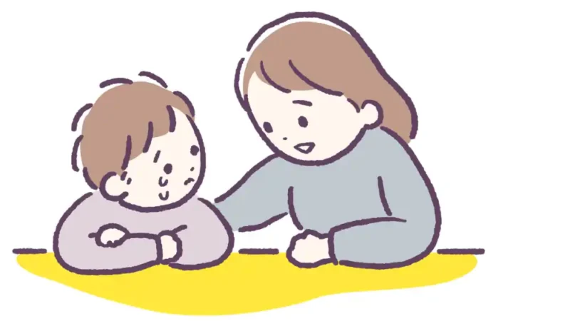話す親子